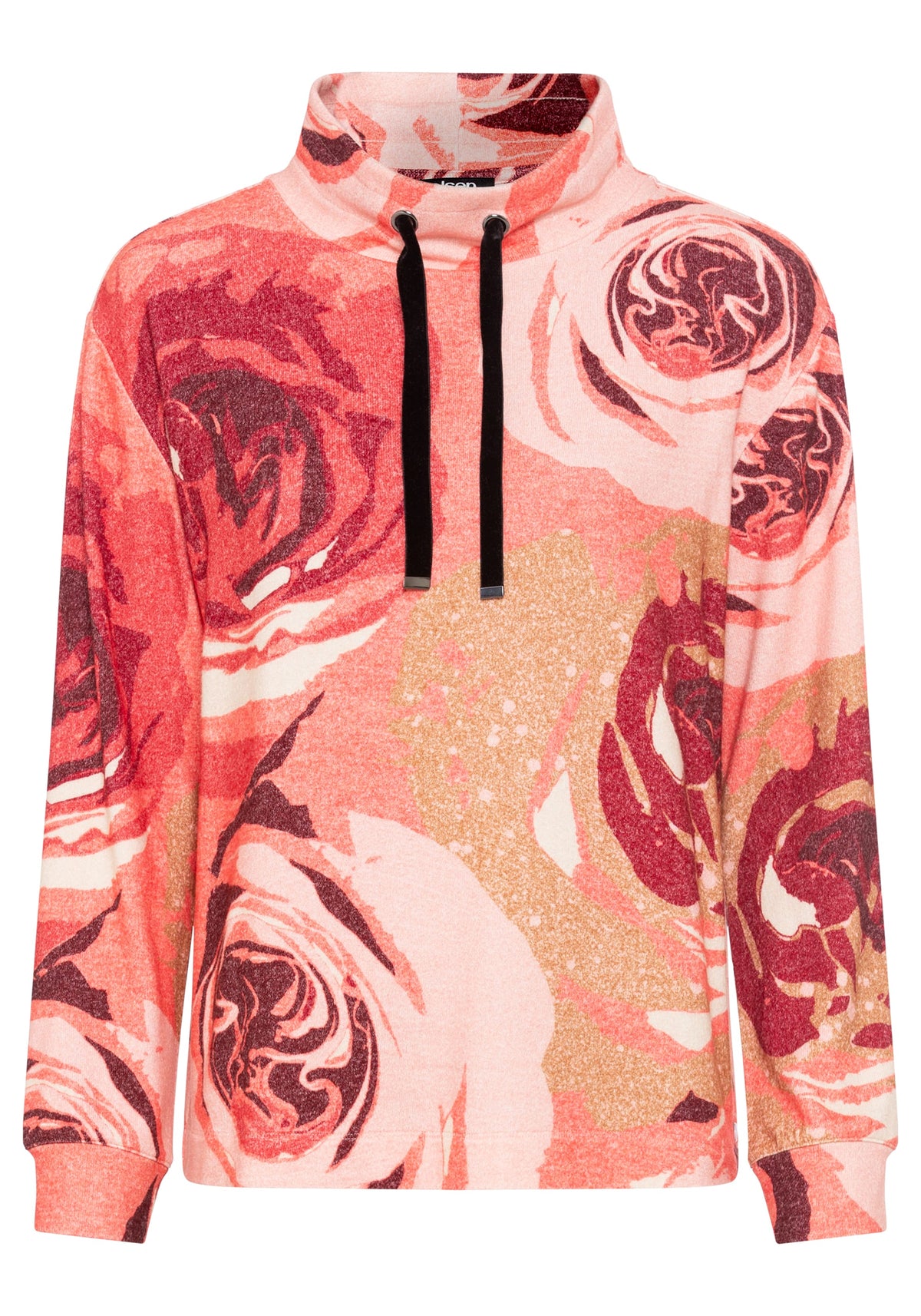 Top en jersey imprimé rose