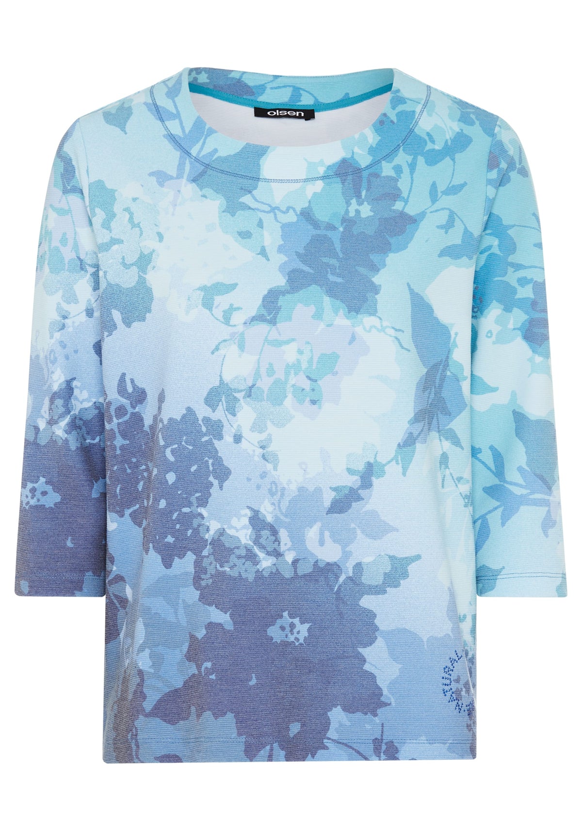 Abstract Floral Print Shirt