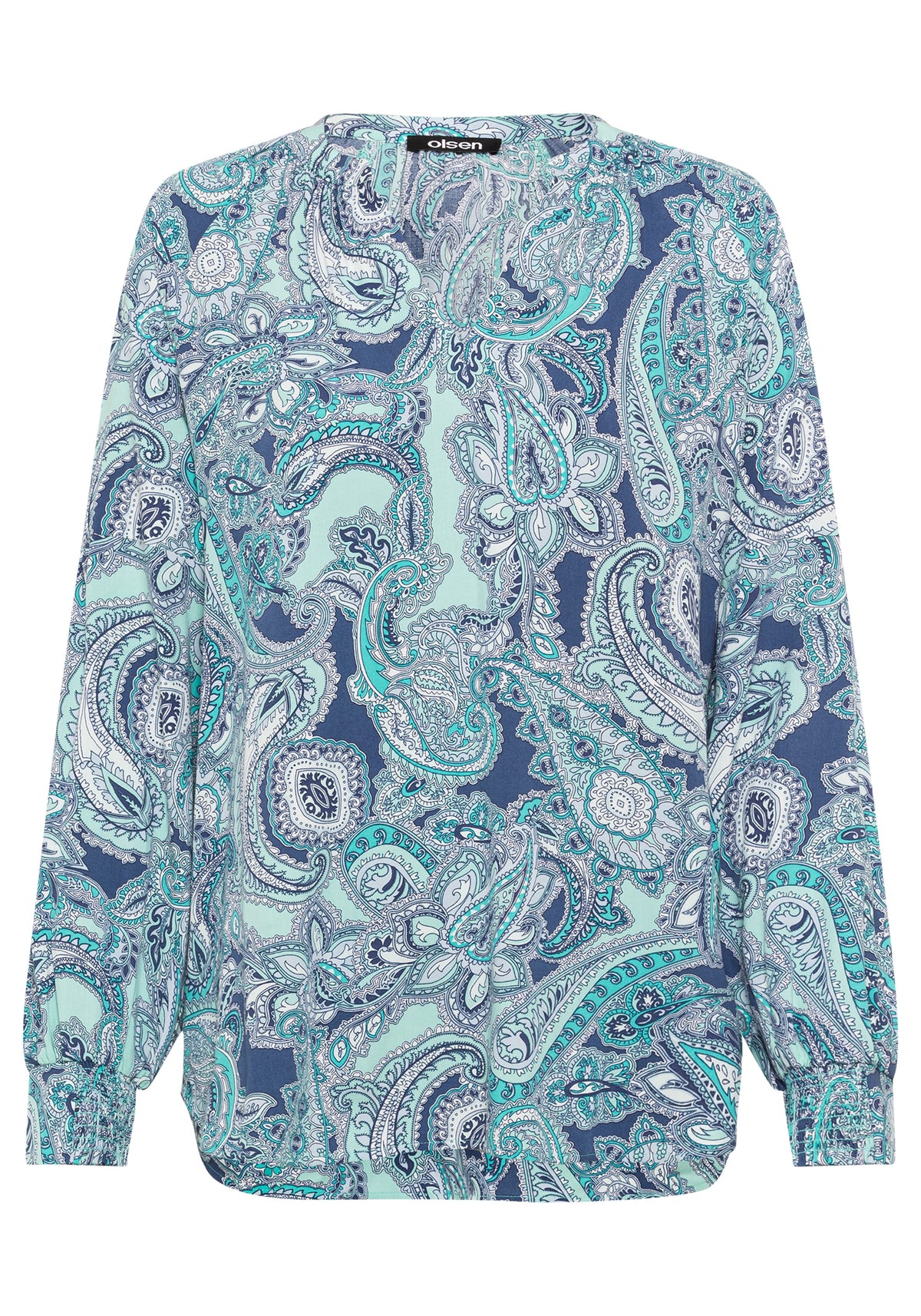 100% Viscose Paisley Print Blouse