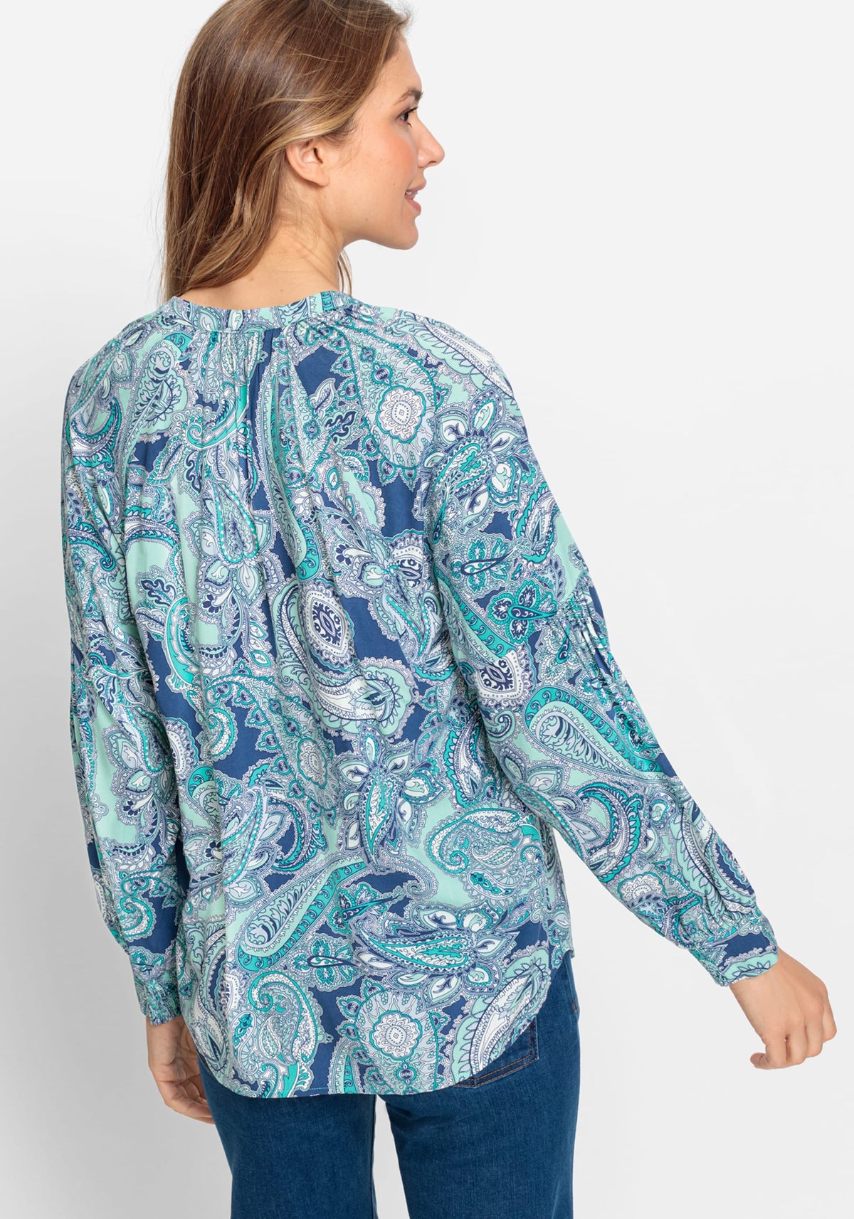 100% Viscose Paisley Print Blouse