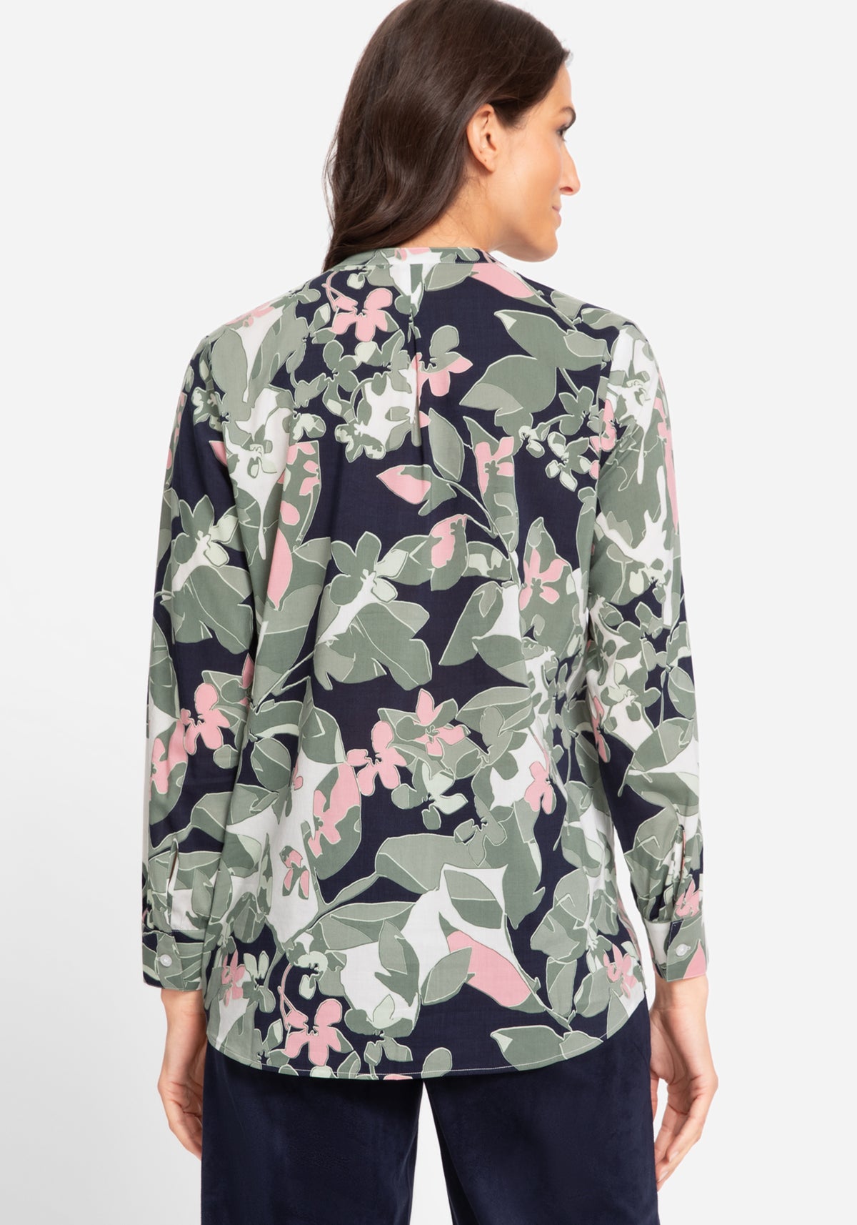 Chemise à manches longues en camouflage floral