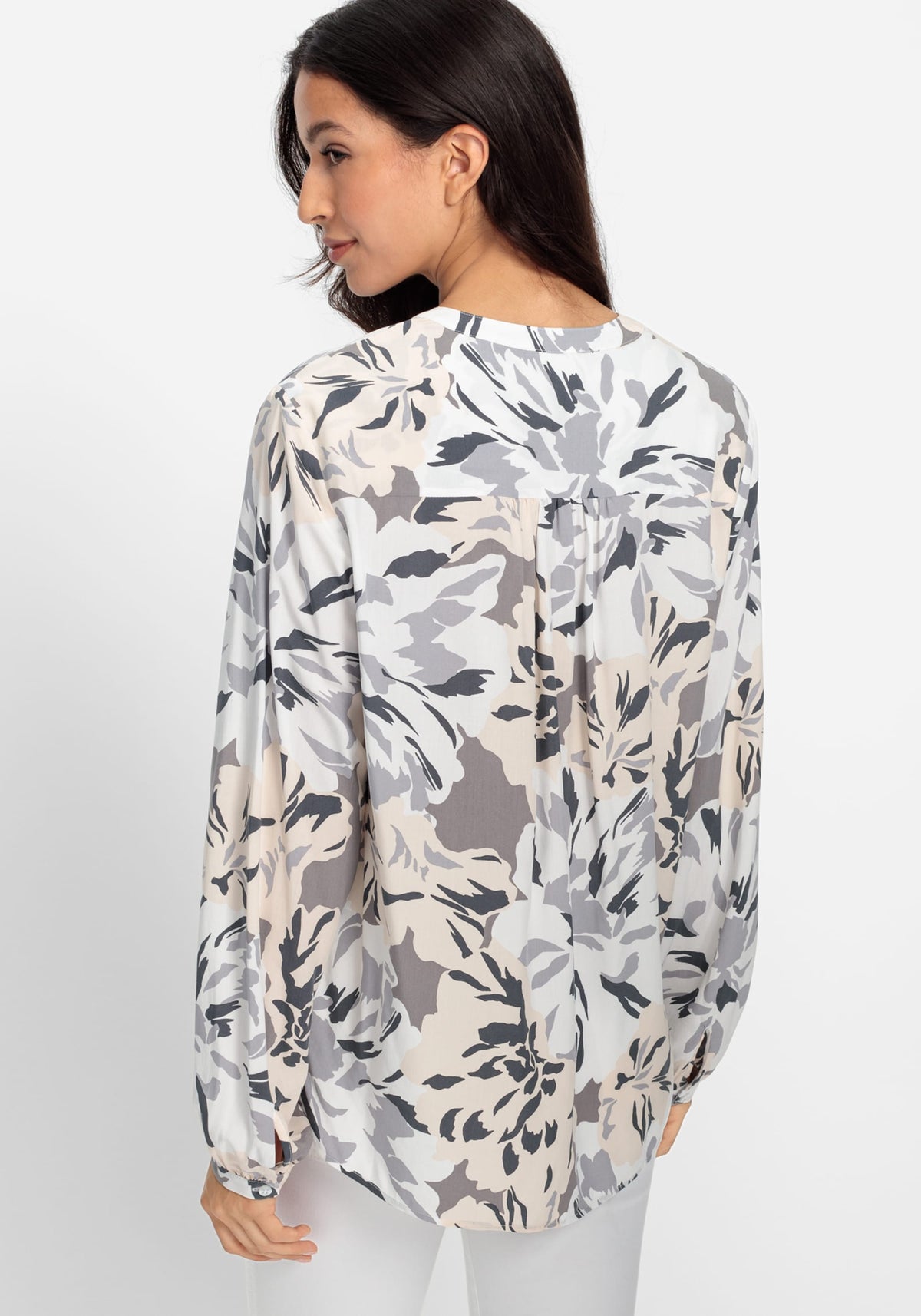 Abstract Rose Tunic Shirt