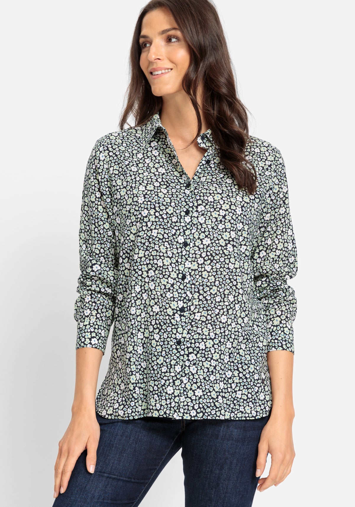 Cotton Viscose Mille Fleur Shirt