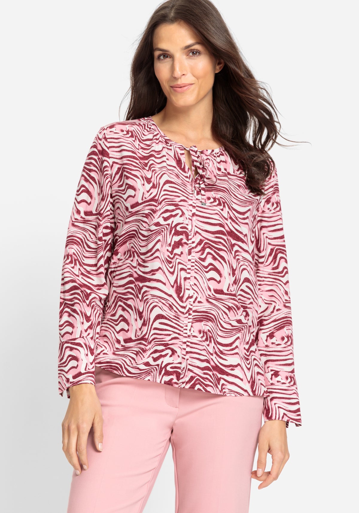 Swirl Print Tunic Blouse