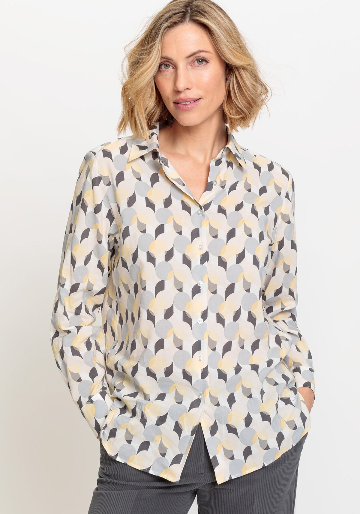 Modern Retro Print Shirt