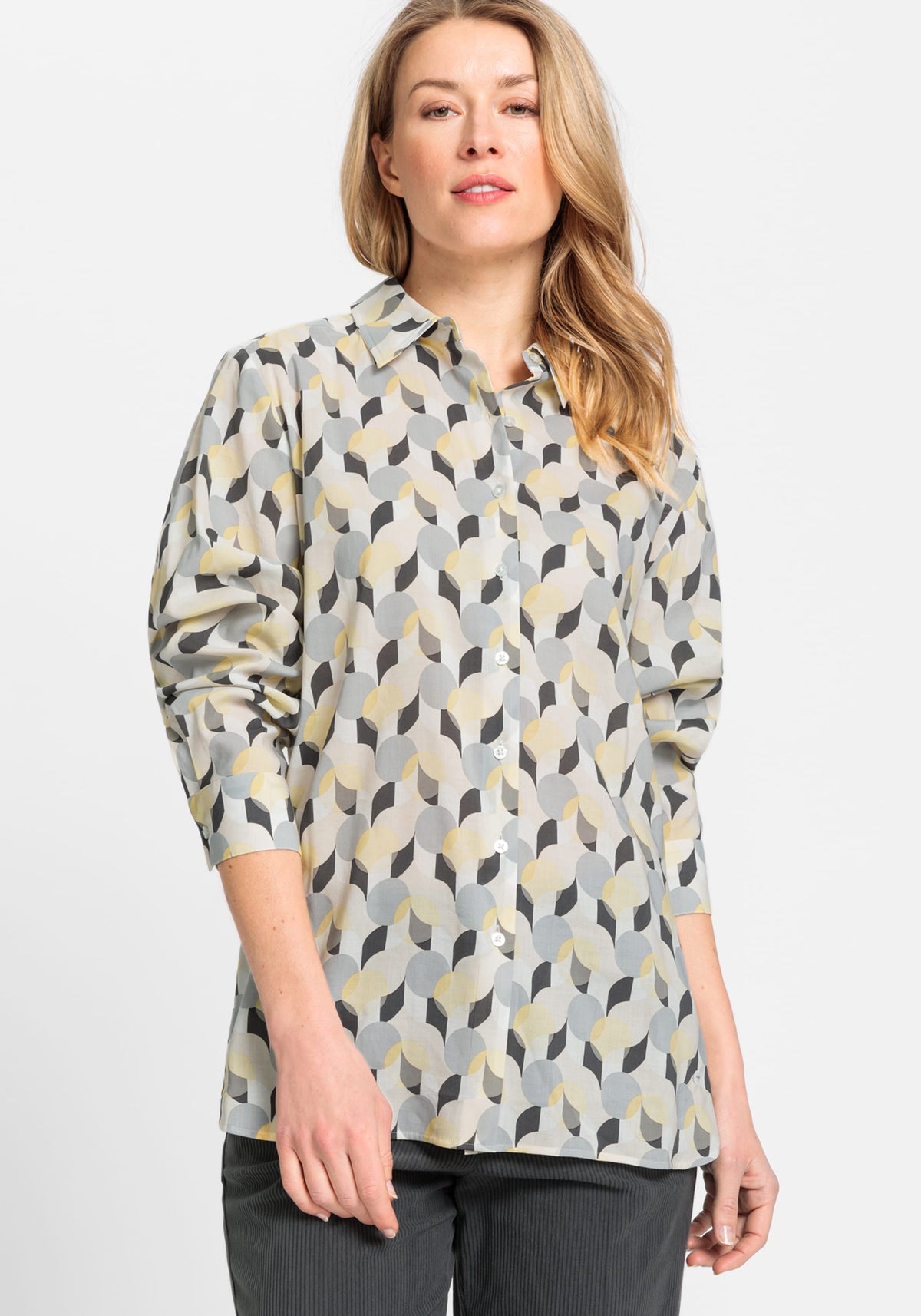 Chemise moderne à imprimé rétro