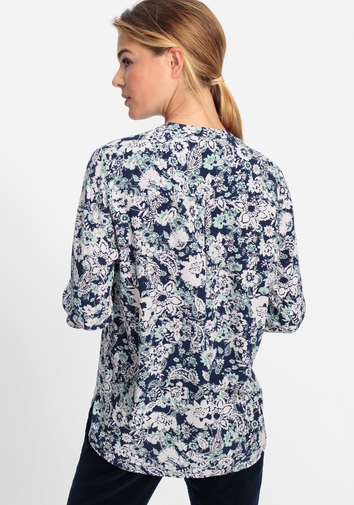 Chemise tunique à imprimé floral