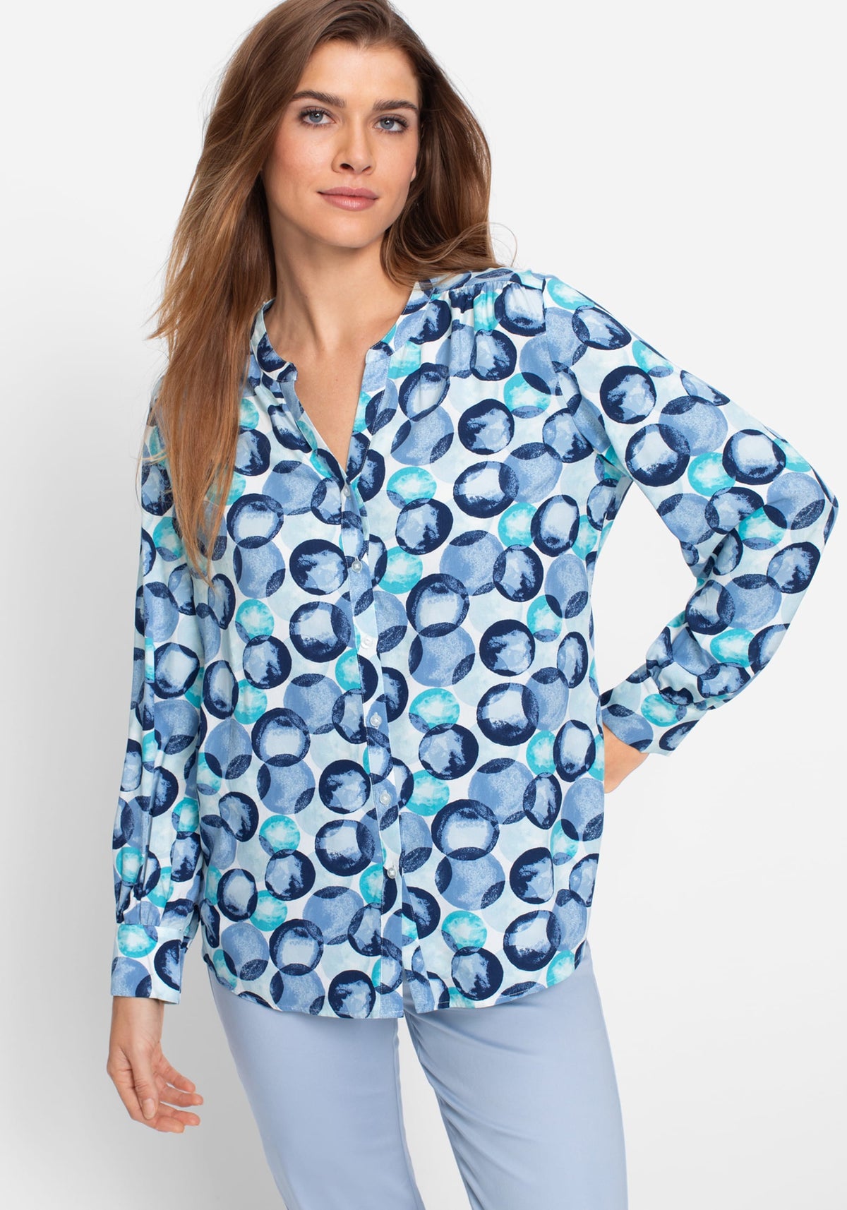 Bubble Print Tunic Shirt