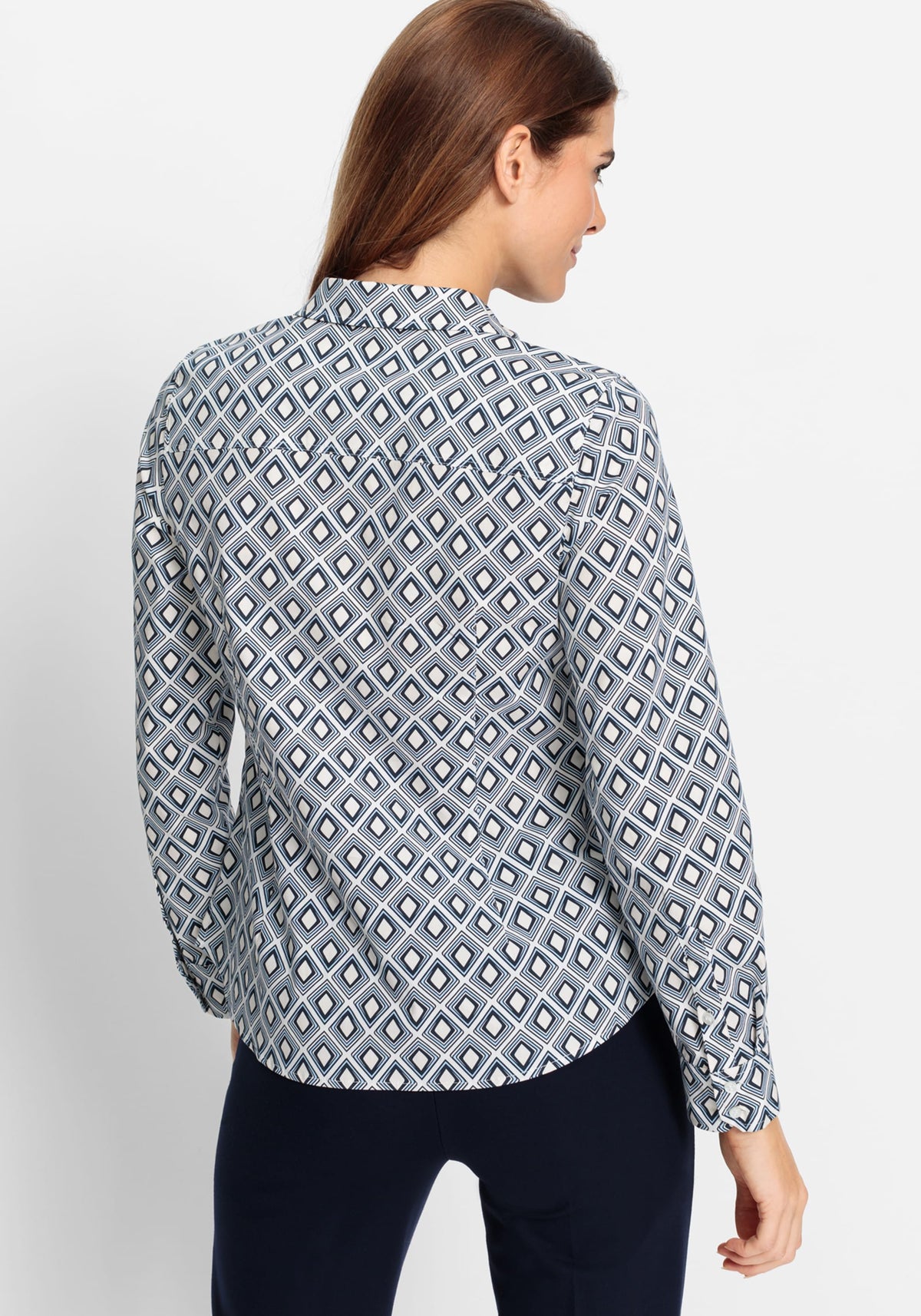 Diamond Pattern Tailored Shirt