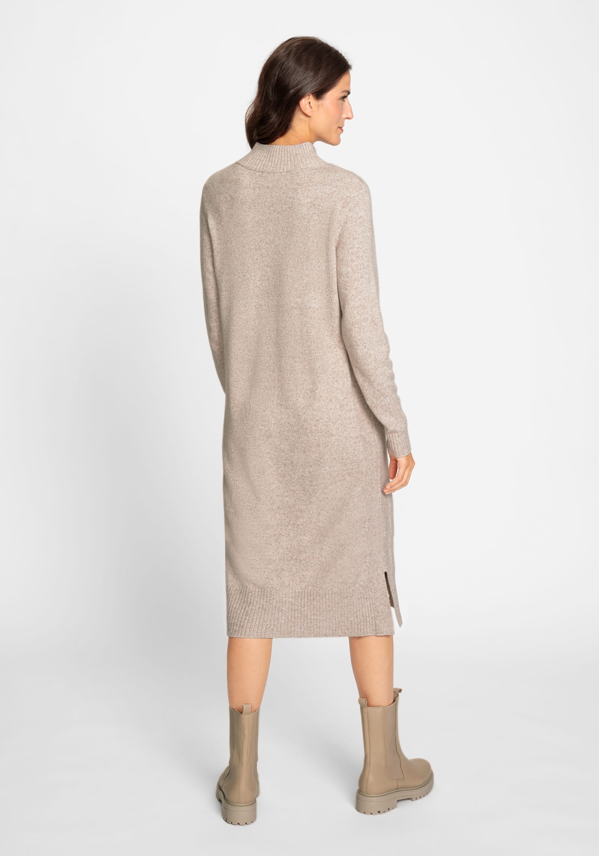 Long Sleeve 1/4 Zip Sweater Dress - Olsen Fashion Canada