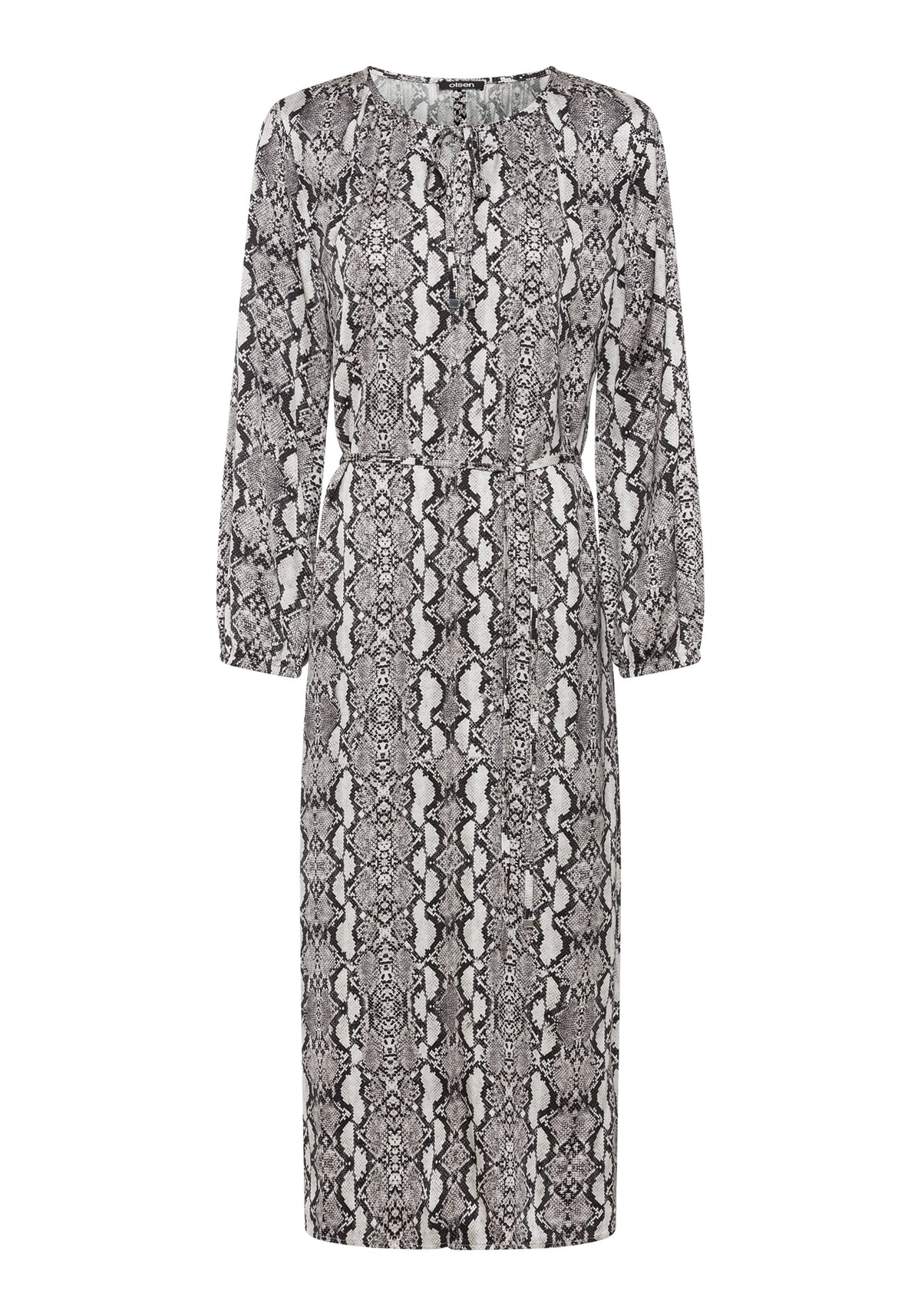 Snake Print Midi Tunic Dress