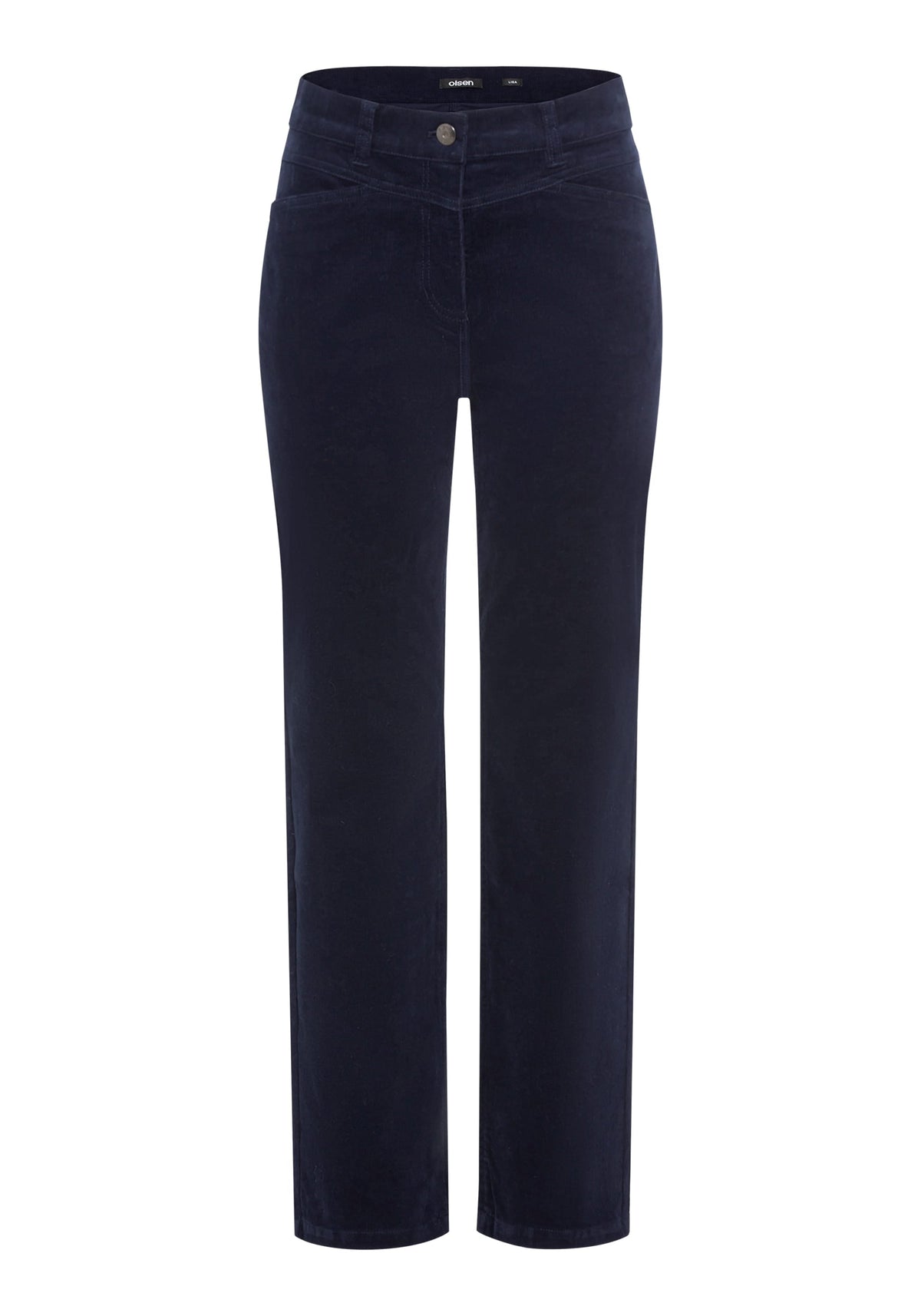 Pantalon droit en micro-corde Lisa Fit