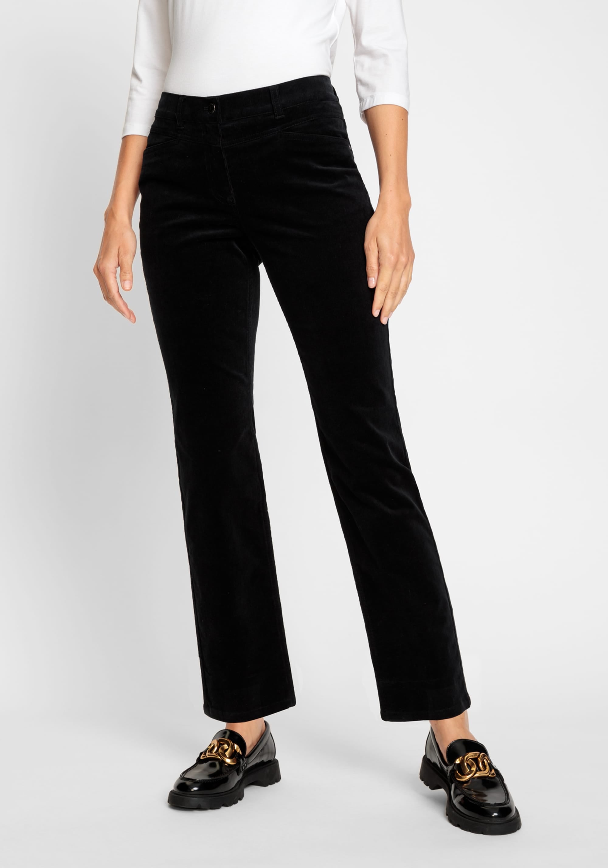 Lisa Fit Straight Leg Faux Suede Pull-On Pant - Olsen Fashion Canada