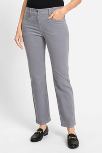 Pantalon droit Lisa à micro-cordes