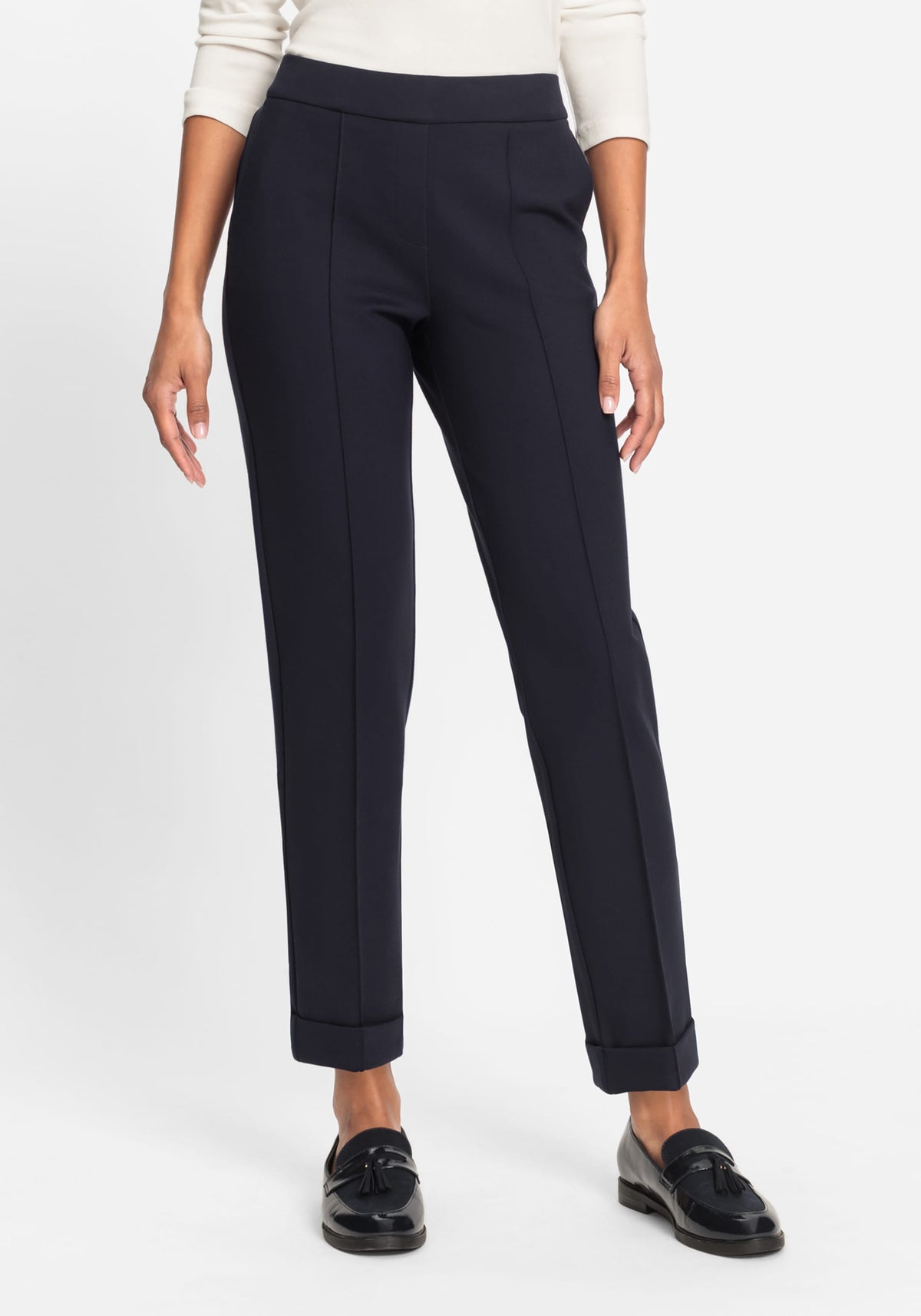 Pantalon de jersey croisé Lisa Fit Pull-On