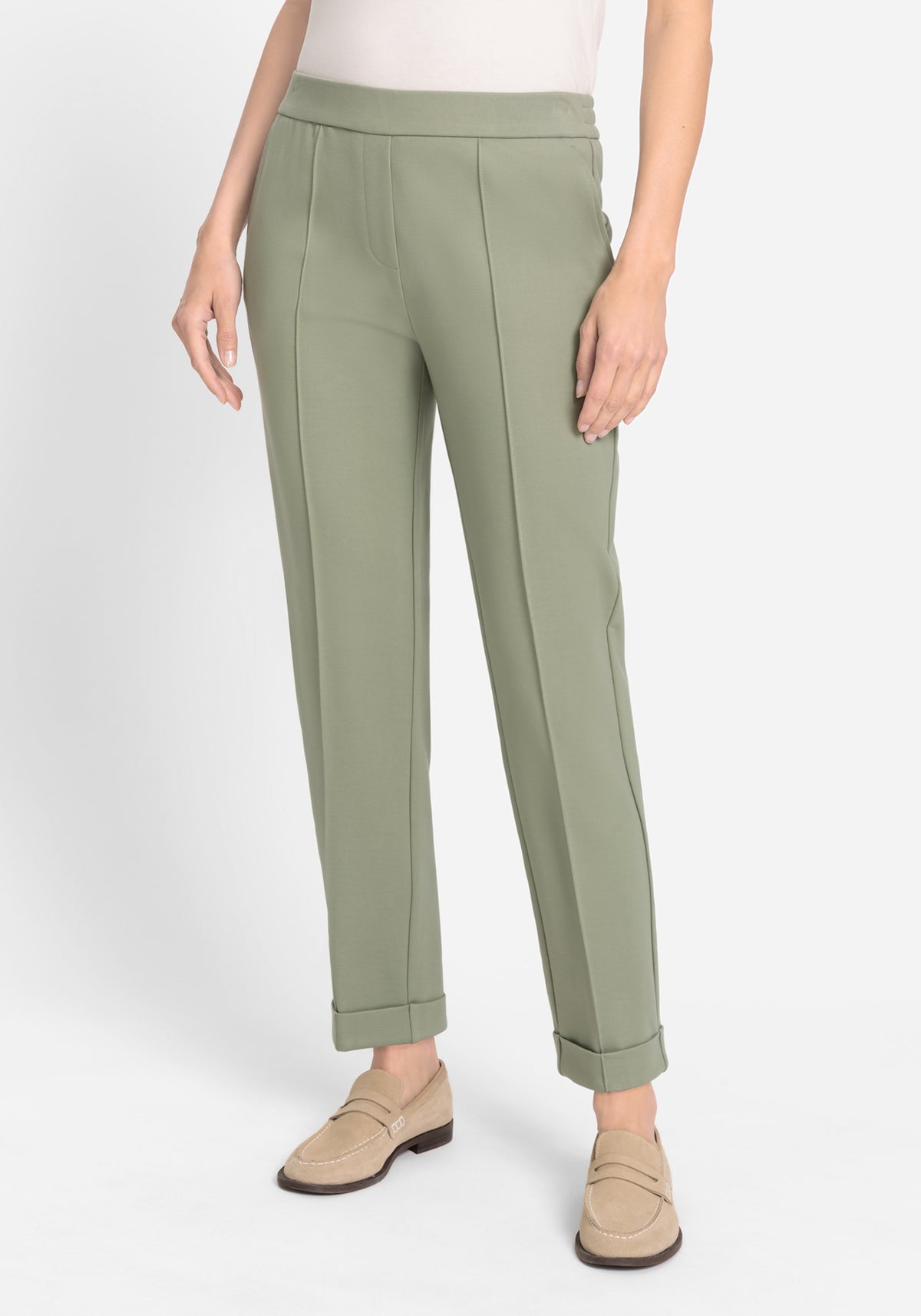 Lisa Fit Cropped Pull-On Jersey Pant