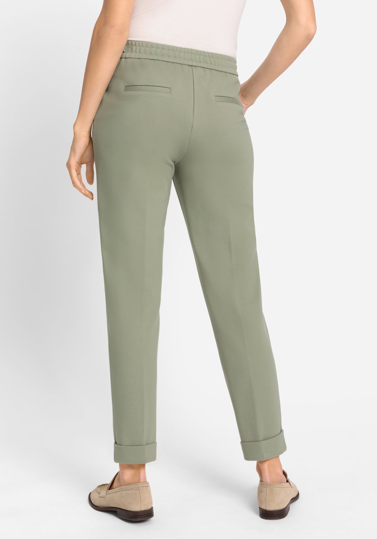 Lisa Fit Cropped Pull-On Jersey Pant