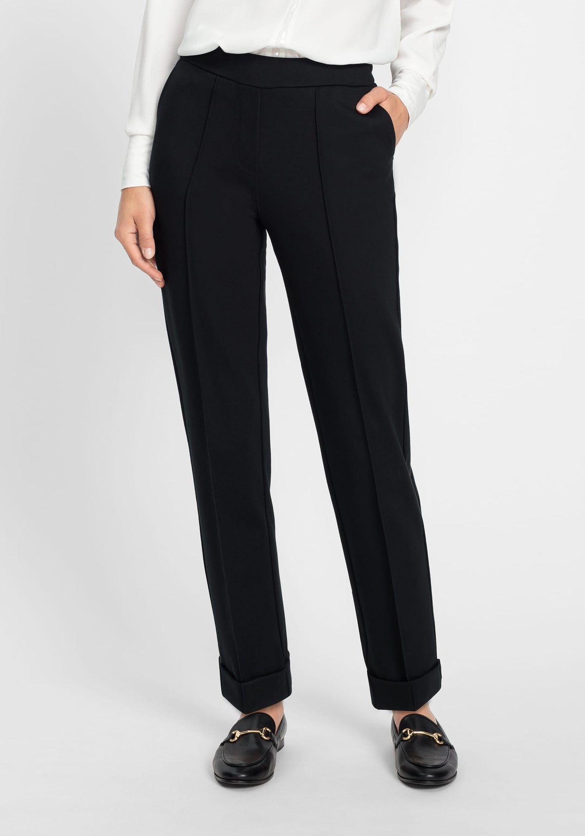 Lisa Fit Cropped Jersey Trouser