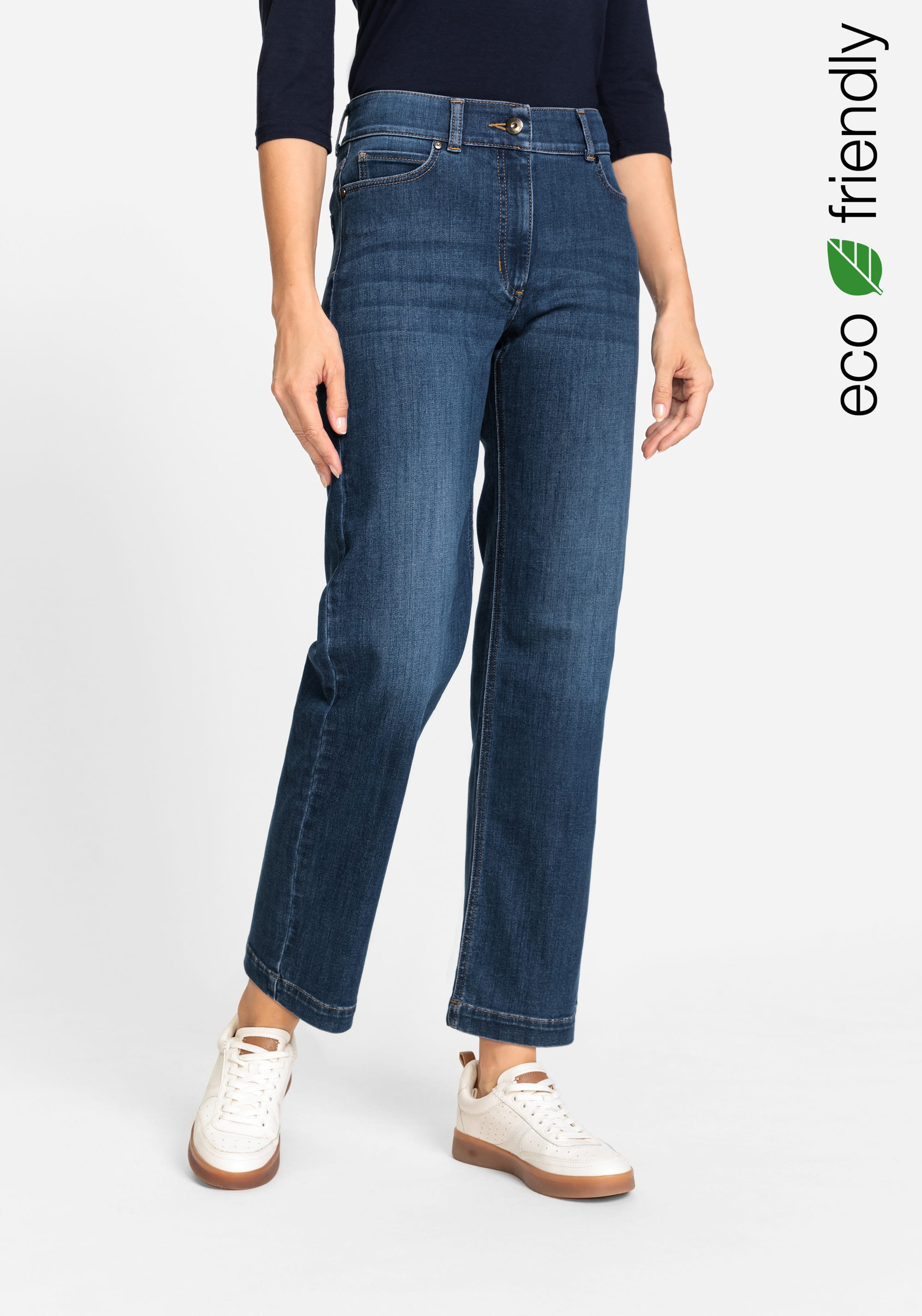 Mona Fit Straight Leg 5-Pocket Jean containing REPREVE® - Olsen Fashion  Canada
