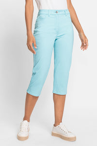 Mona Fit Slim Leg Power Stretch 5-Pocket Capri