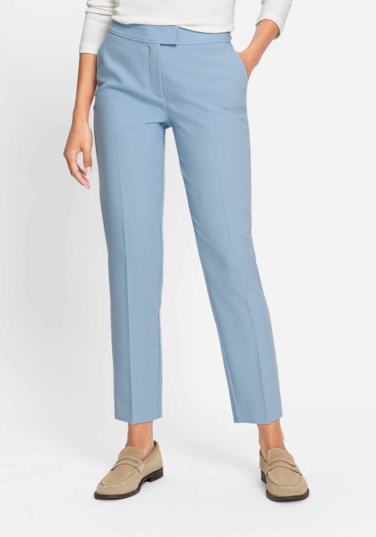 Lisa Fit Straight Leg Solid Trouser