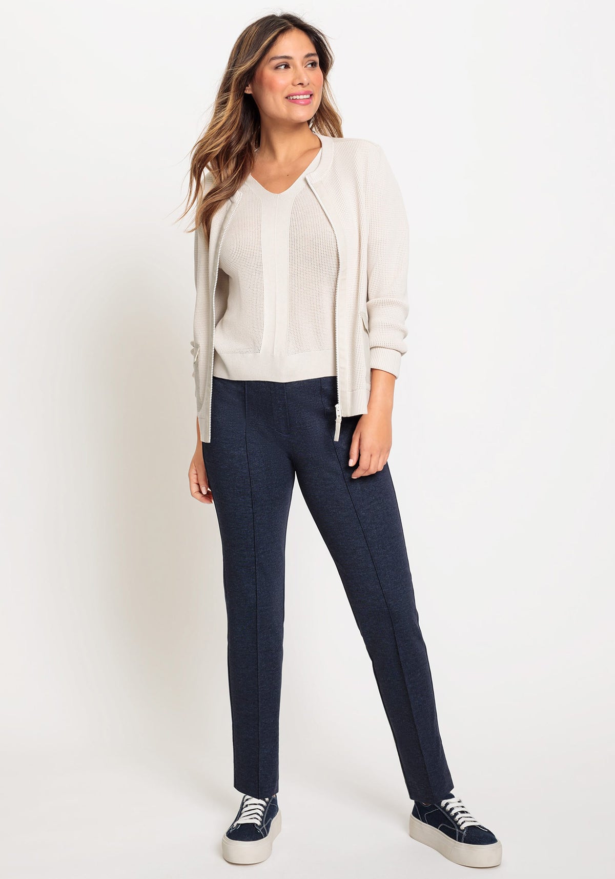 Pia Fit Slim Leg Cropped Pant