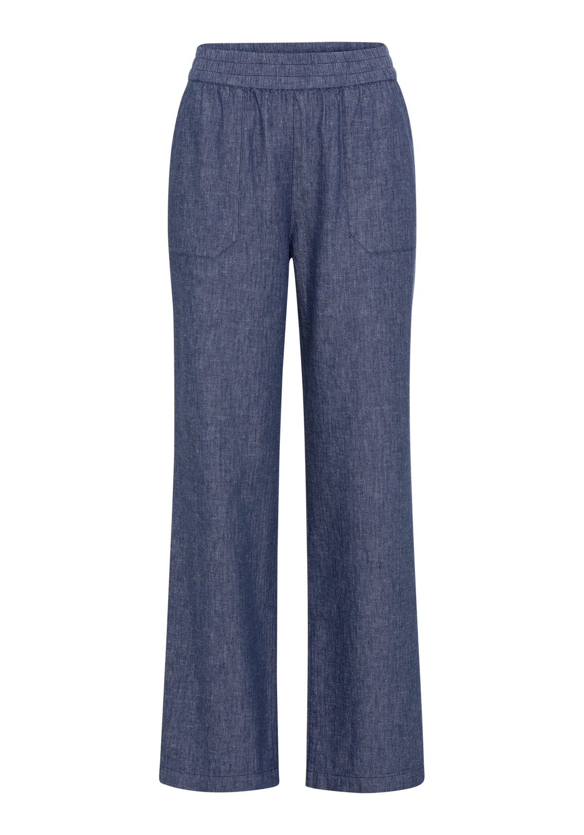 Anna Fit Wide Leg Linen Blend Pull-On Pant