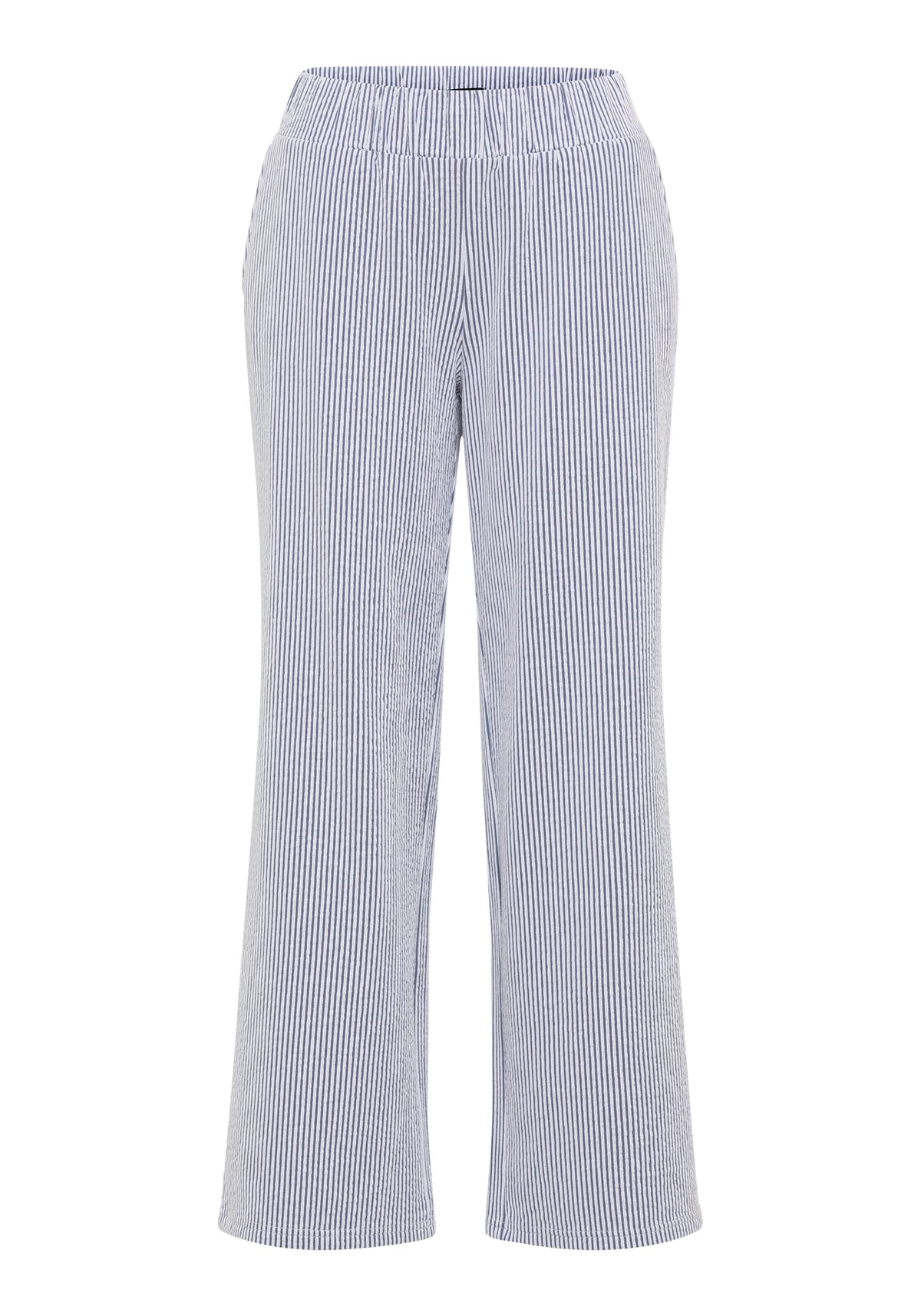 Anna Fit Wide Leg Stretch Seersucker Pant