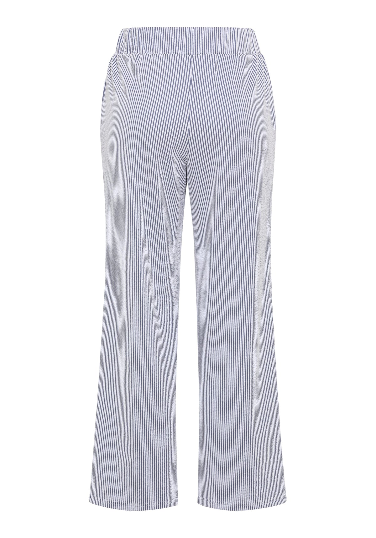 Anna Fit Wide Leg Stretch Seersucker Pant