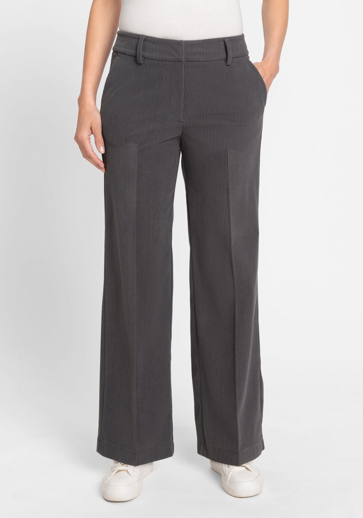 Anna Fit Wide Leg Corduroy Trouser