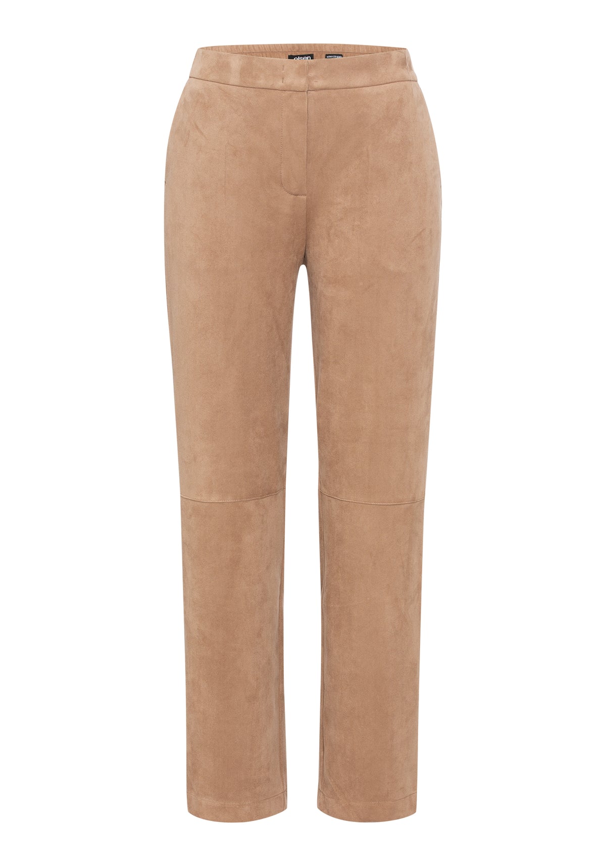 Mona Straight Fit Faux Suede Pant