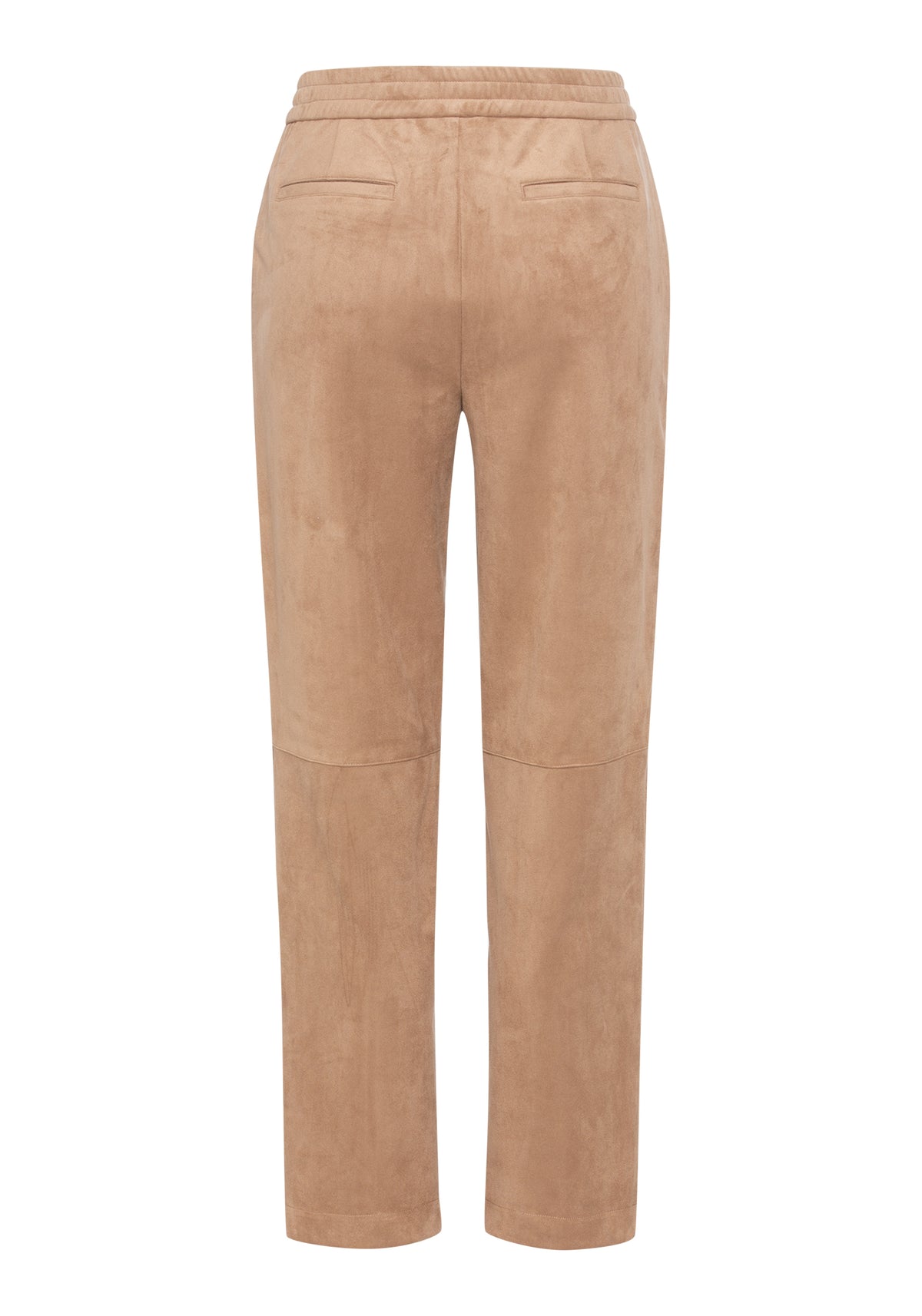 Mona Straight Fit Faux Suede Pant