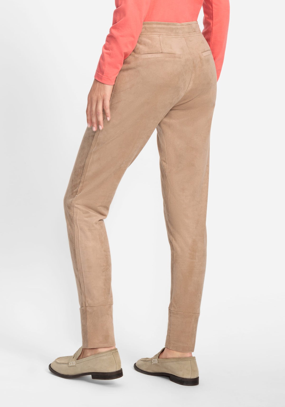 Lisa Fit Straight Leg Faux Suede Pant