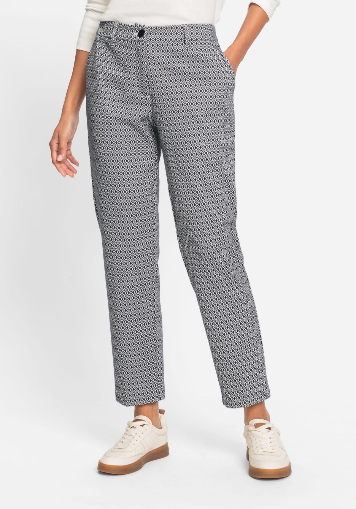 Lisa Fit Straight Leg Geo Pant