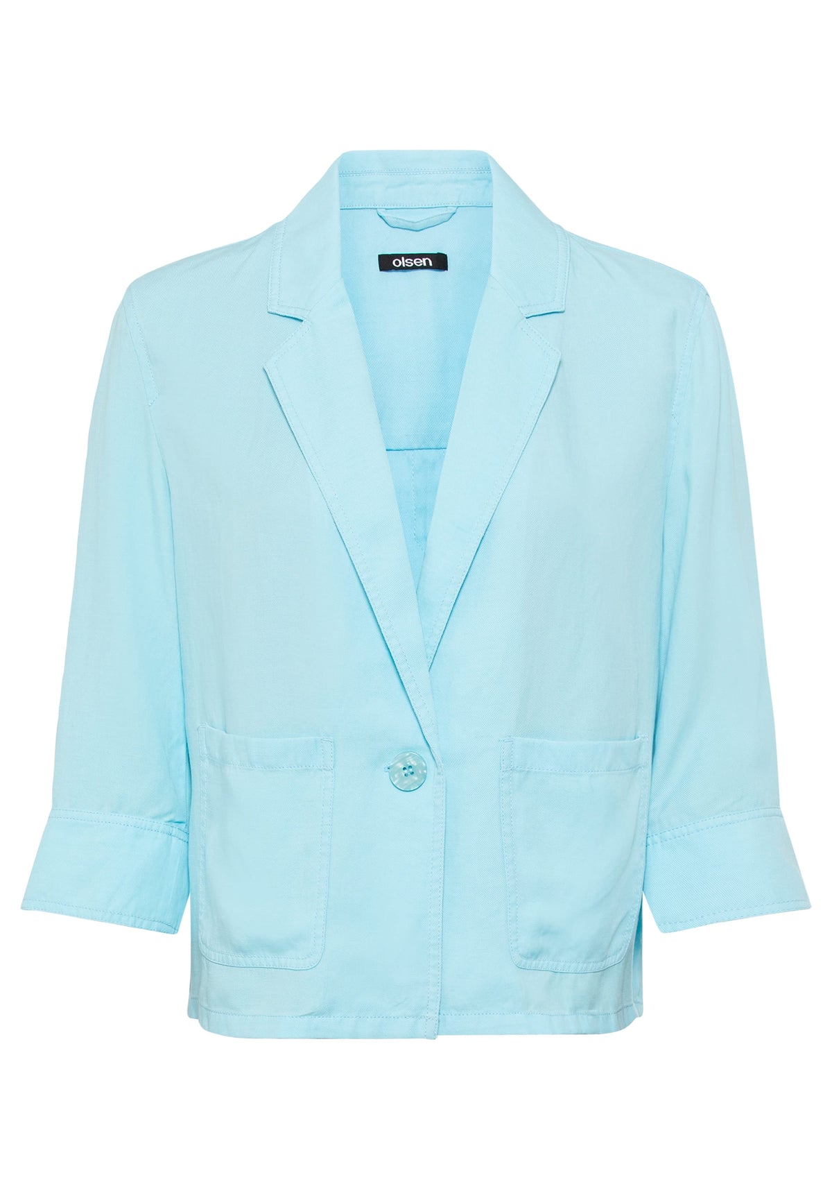 Blazer court en lin contenant du TENCEL™ Lyocell