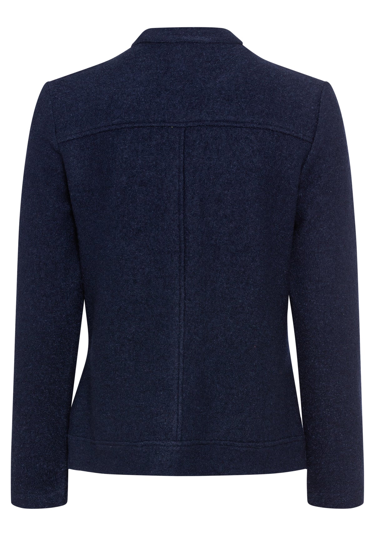 Boiled Wool Zip Front Jacket