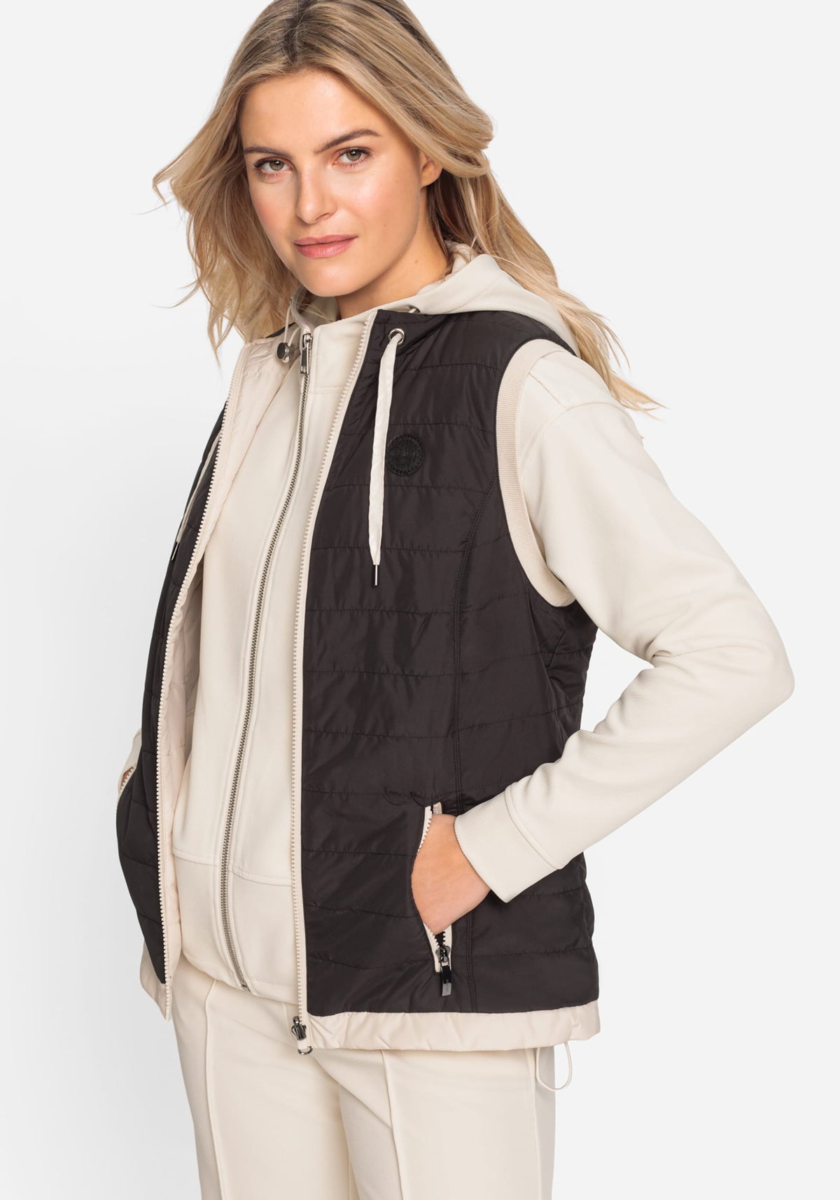 2-in-1  Reversible Quilted Vest