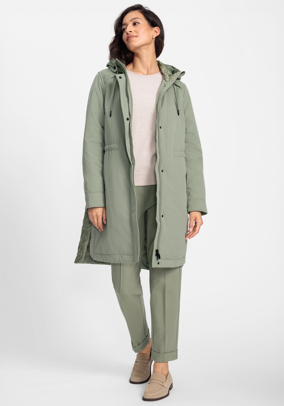 Water Repellent Quilted Anorak