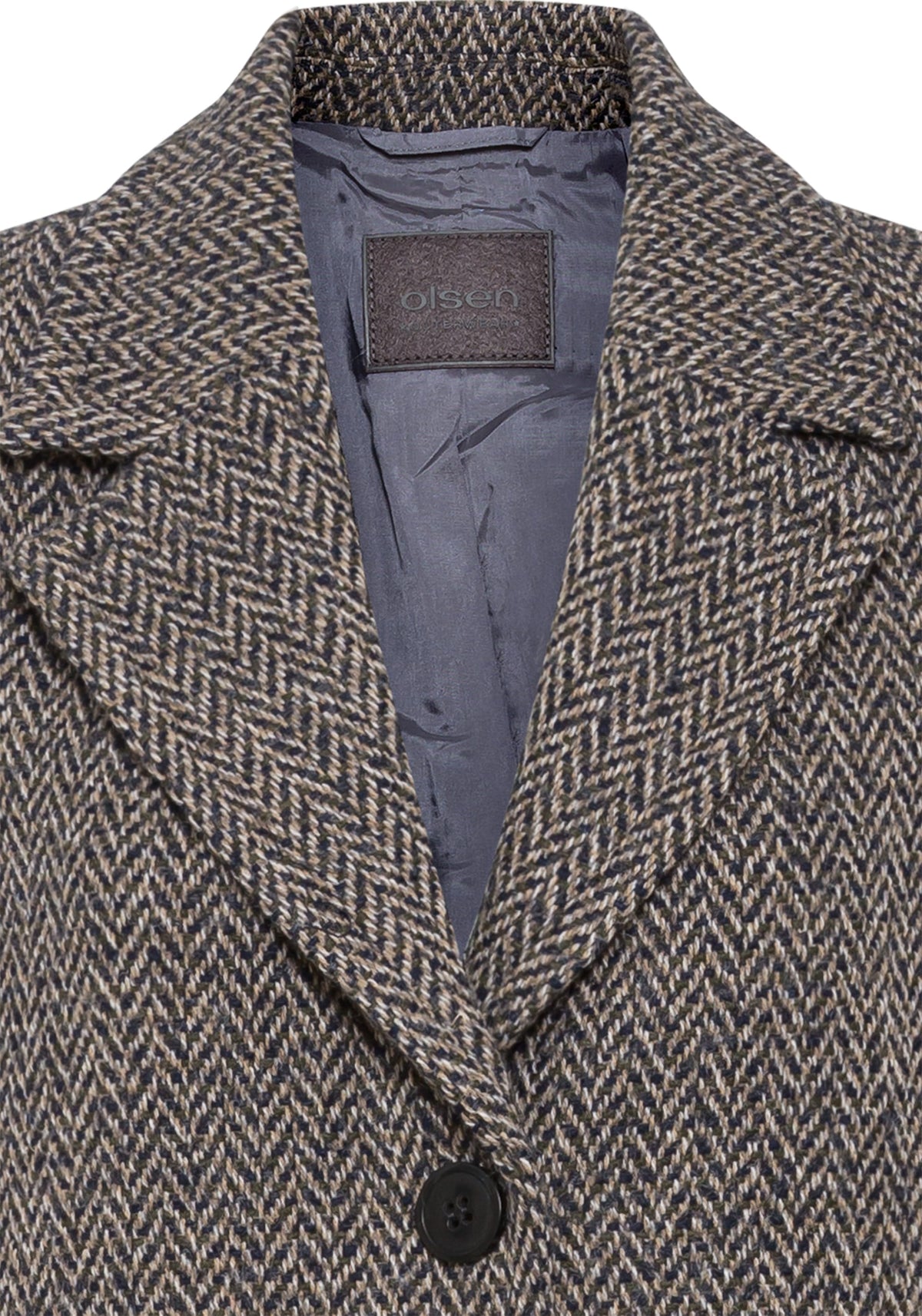 Manteau à chevrons en laine