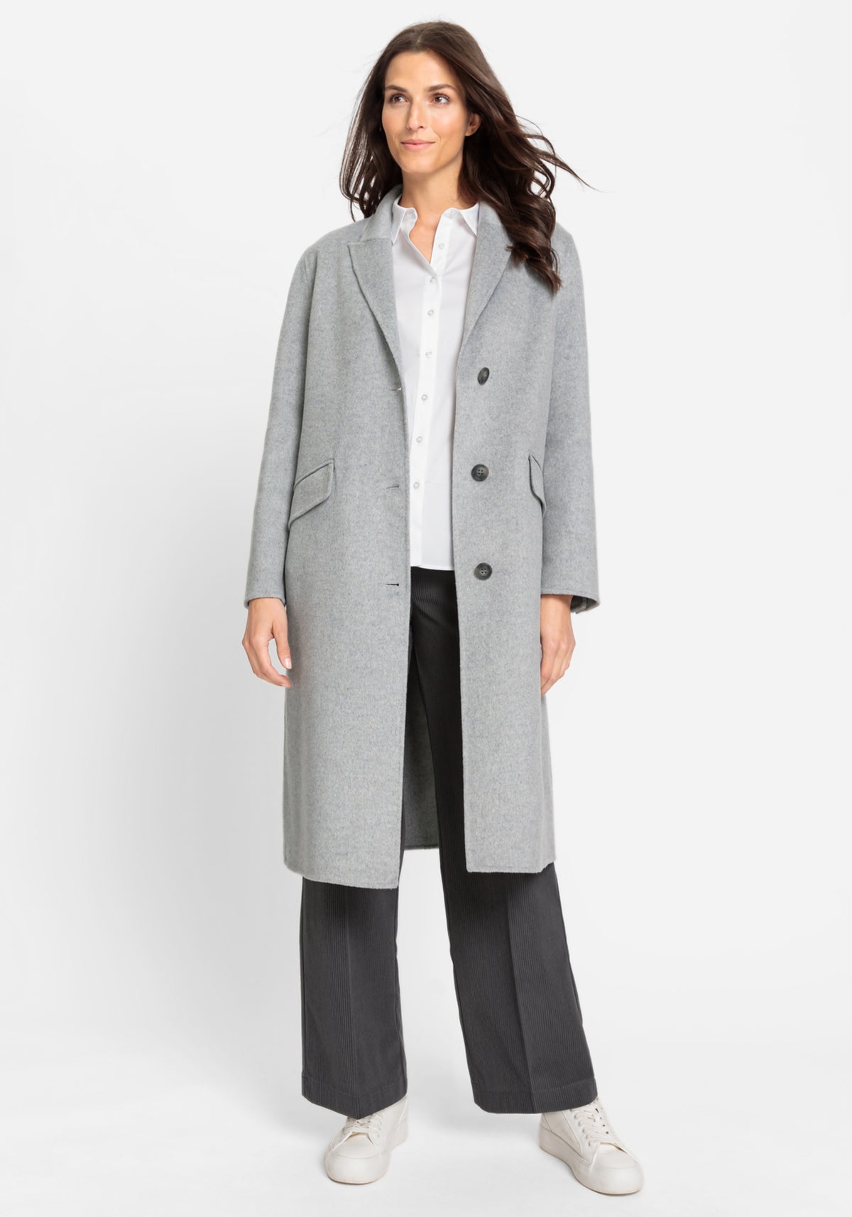 Wool Blend Car Coat