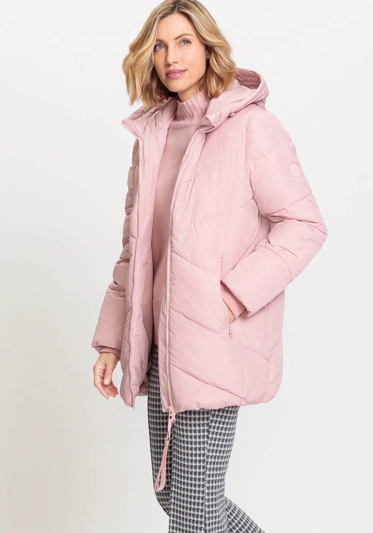 Manteau bouffant à capuche