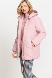 Manteau bouffant à capuche