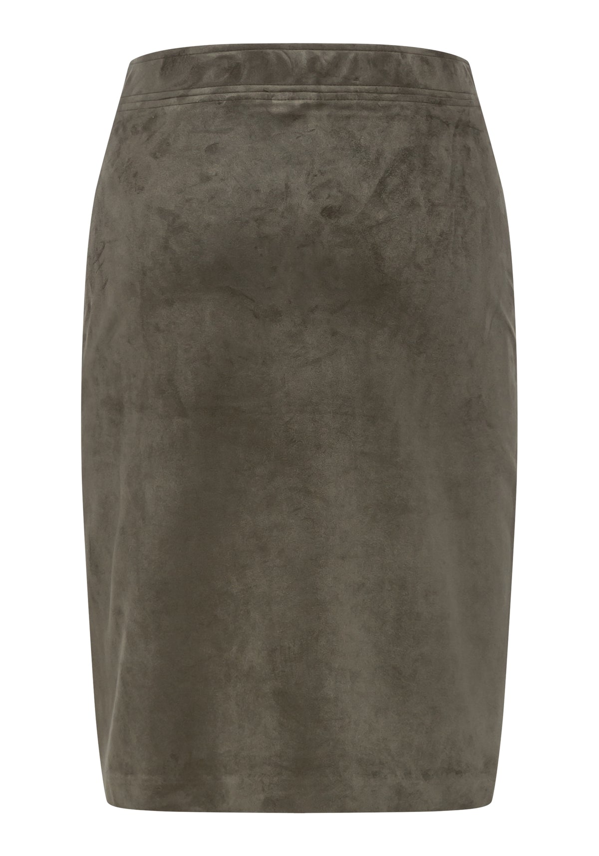 Pull-On Full Suede Skirt