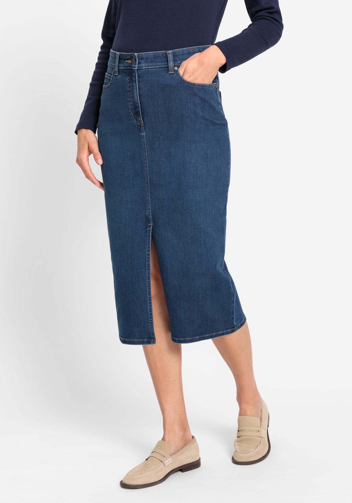 Jupe en denim extensible Power