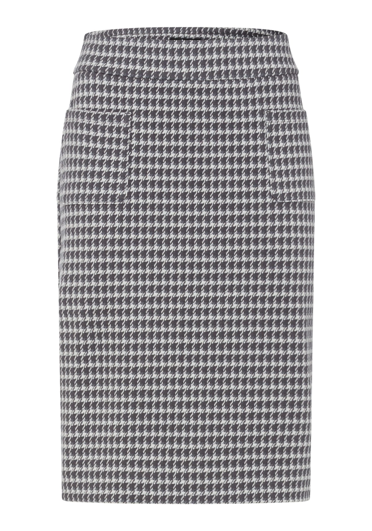 Houndstooth Pull-On Skirt