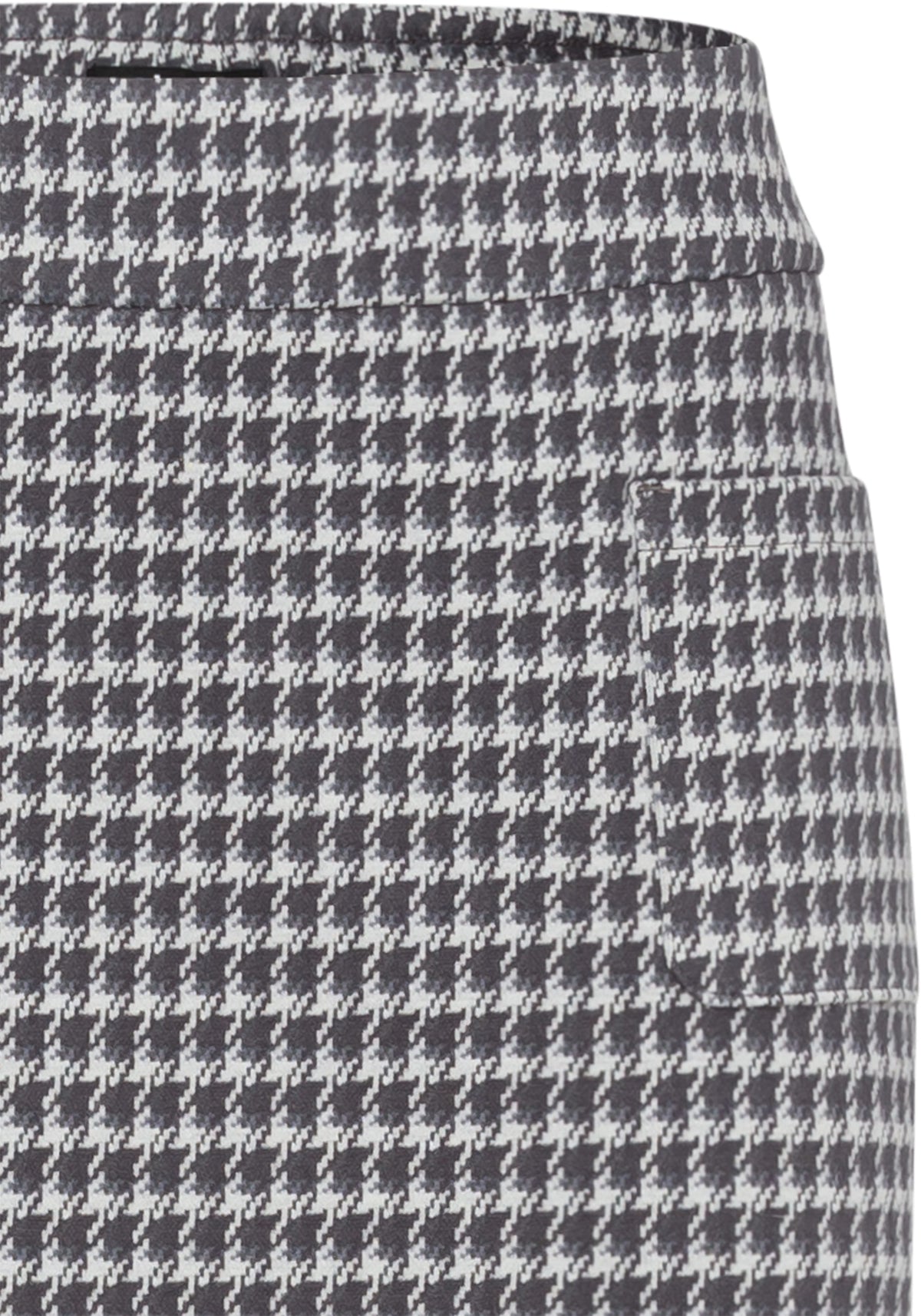 Houndstooth Pull-On Skirt