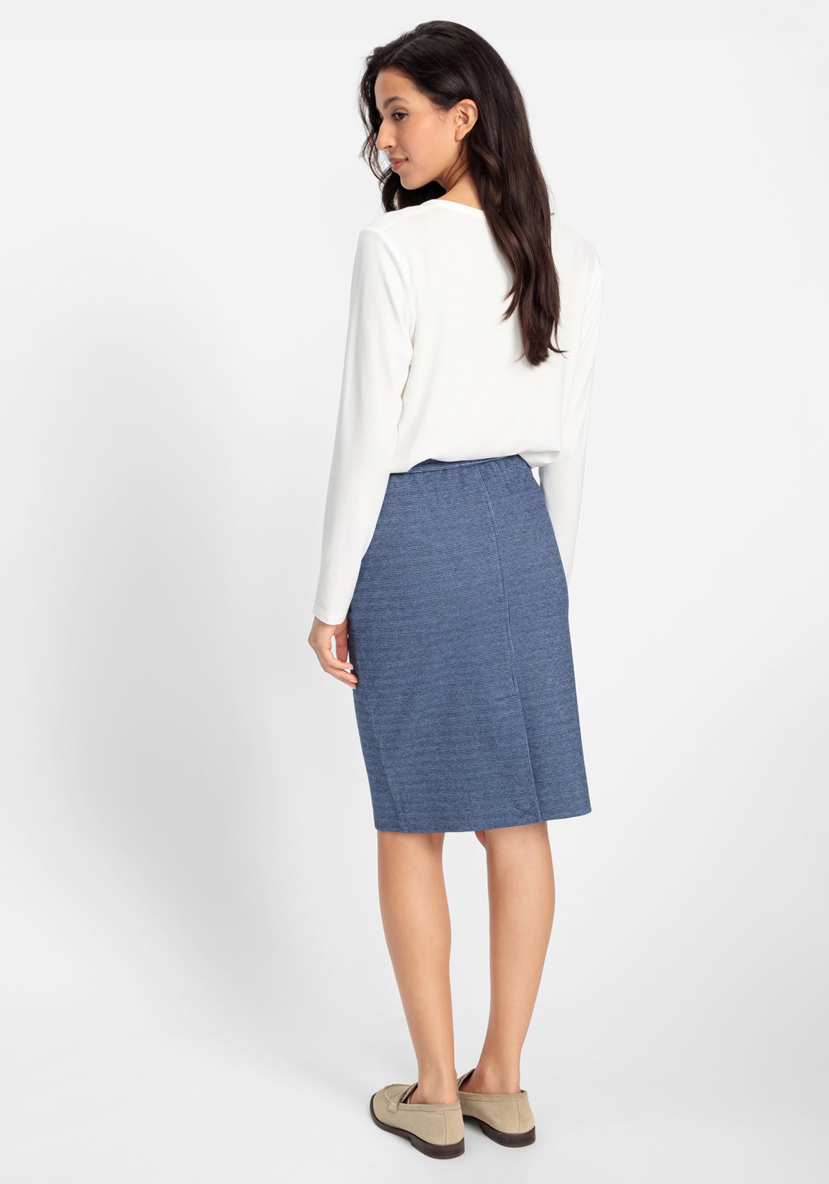 Micro Puppytooth Pull-On Skirt