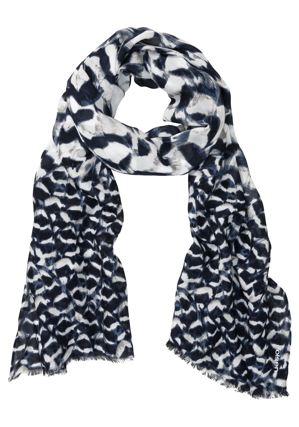 Allover Feather Print Scarf