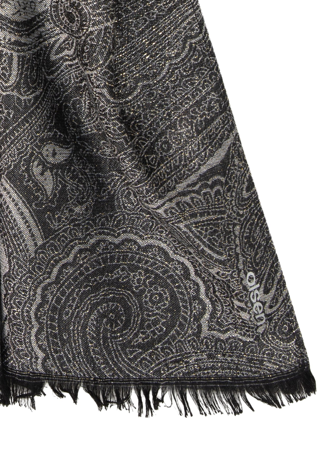 Shimmer Paisley Scarf