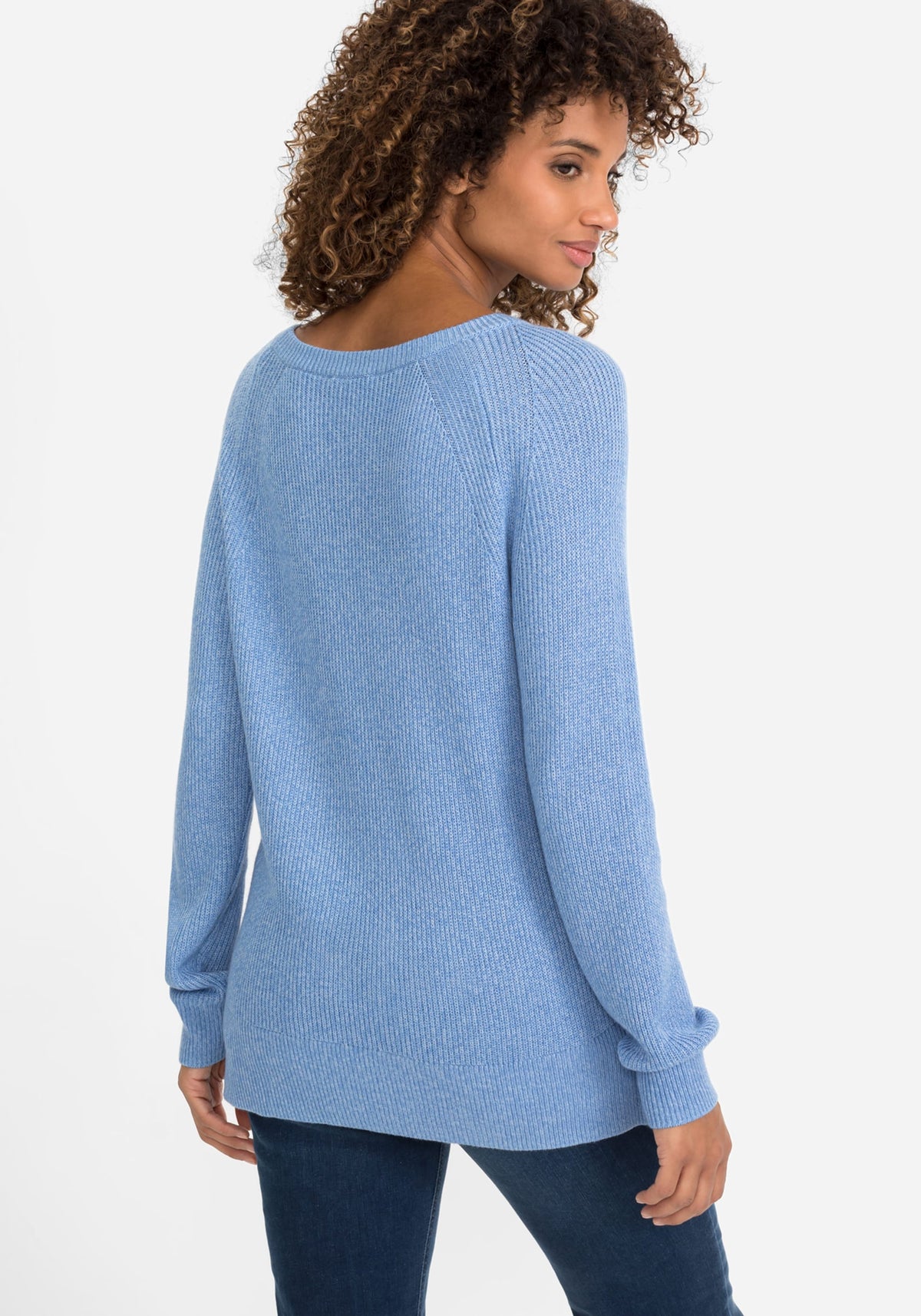 Long Sleeve Boat Neck Rib Knit Sweater